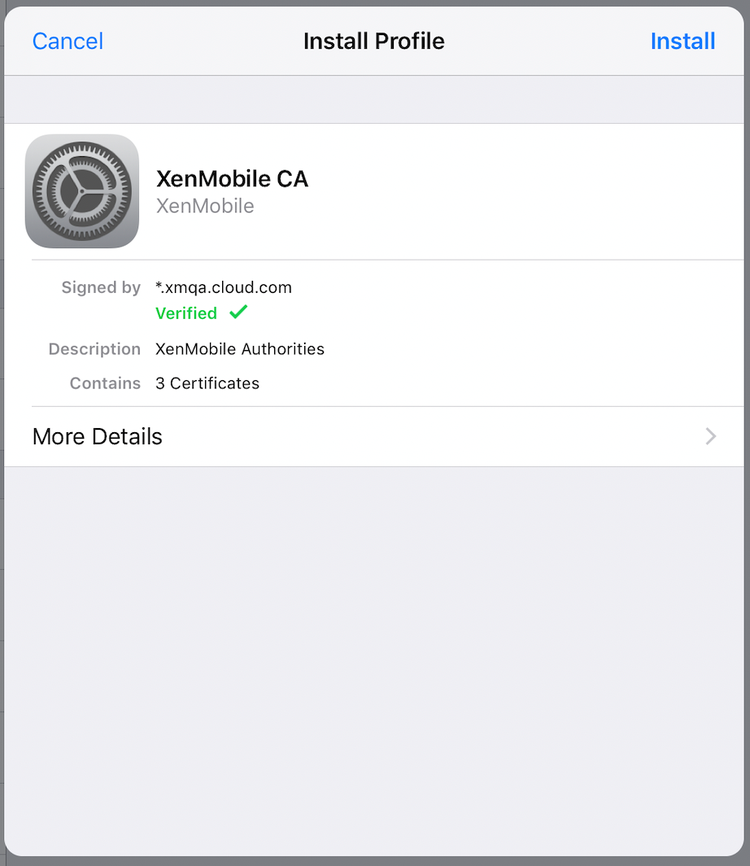 CAProfile