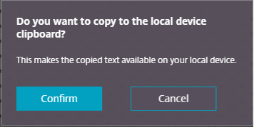Copy Confirmation Dialog