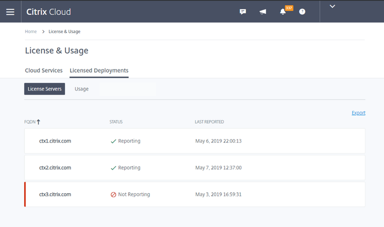 License Server Status