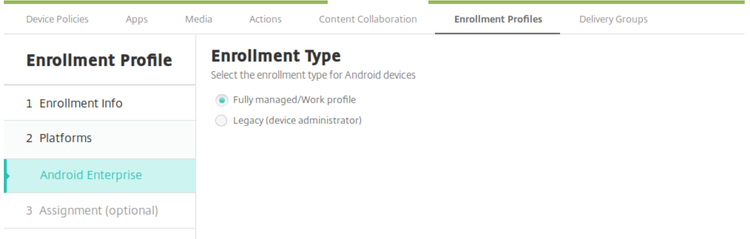 Enrollment Type