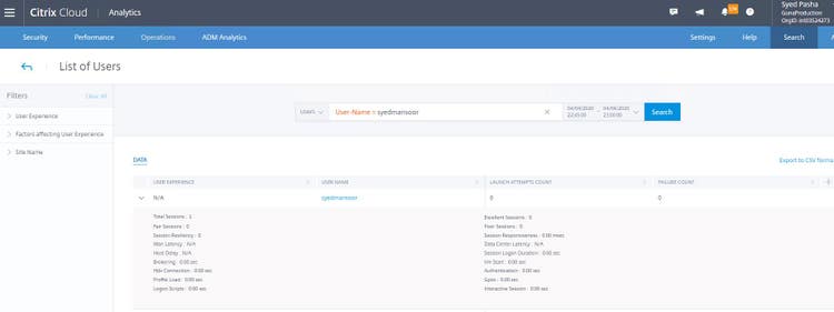 SelfService UserView