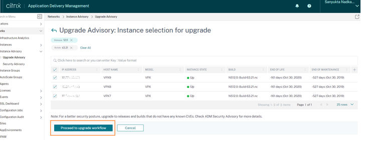 Upgrade Advisory 2
