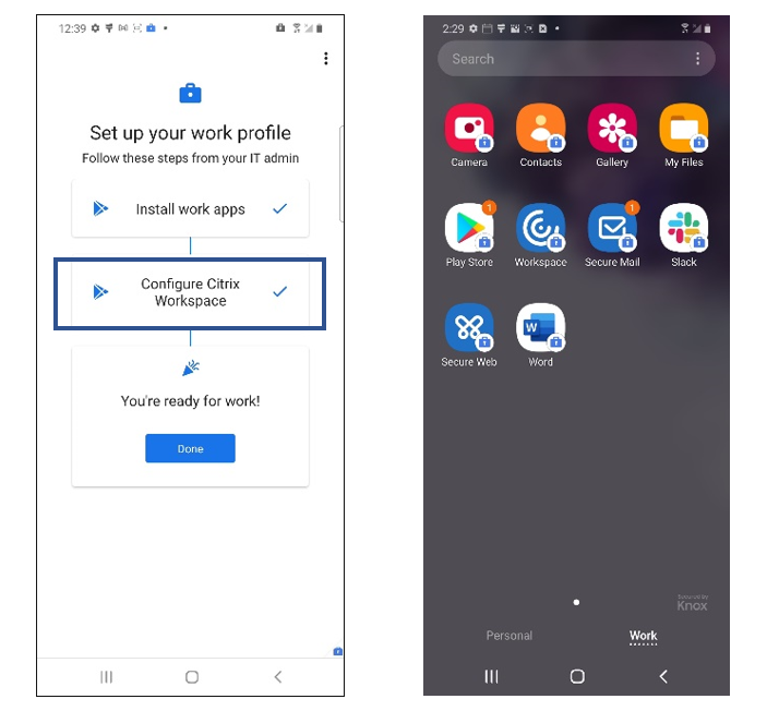 Workspace Mobile Experience 2