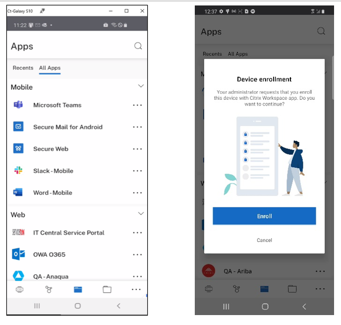 Workspace Mobile Experience 1