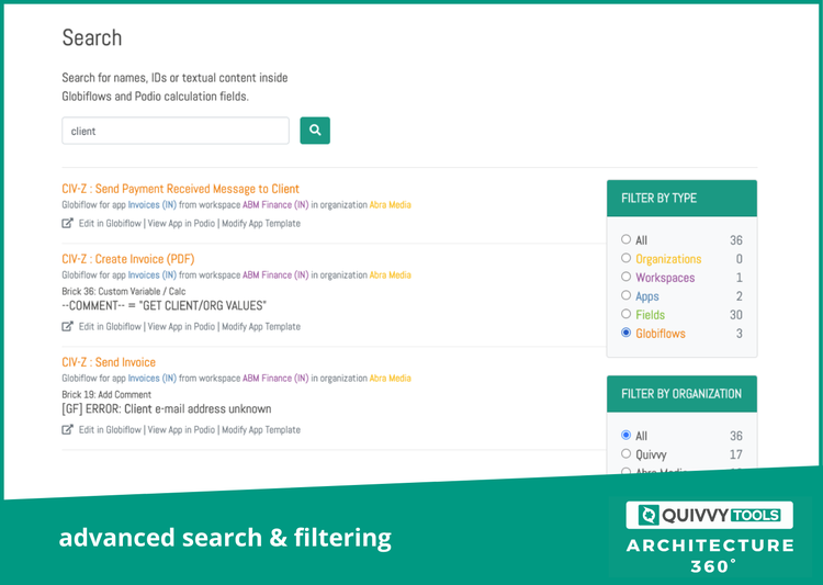 Quivvy Advanced Search