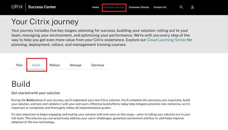 Select Customer Journey Then Build Second Image