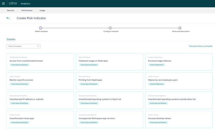 5 Templates Risk Detection 1