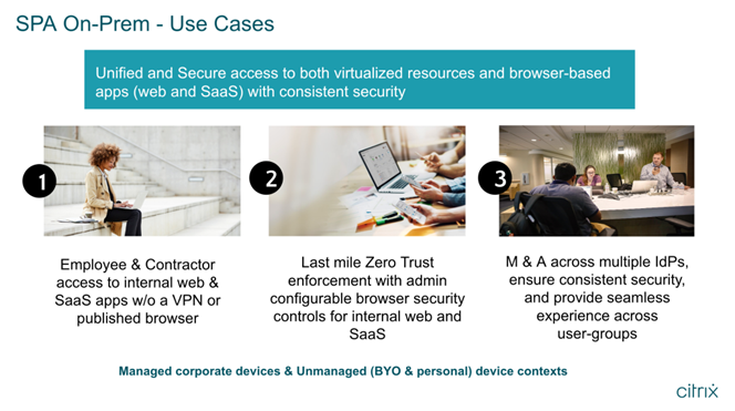 SPA On Prem Use Cases