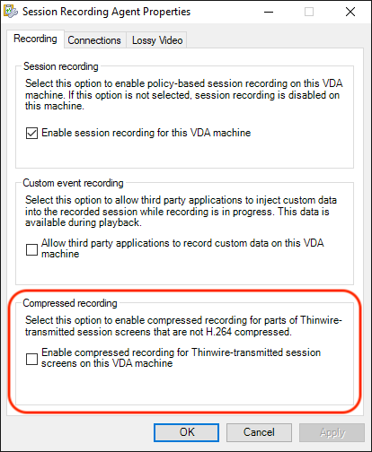 1. Compressed Recording