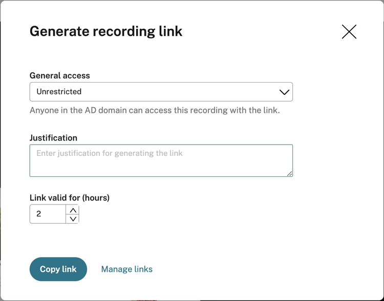 8 Sharing Recordings With Unrestricted Links.