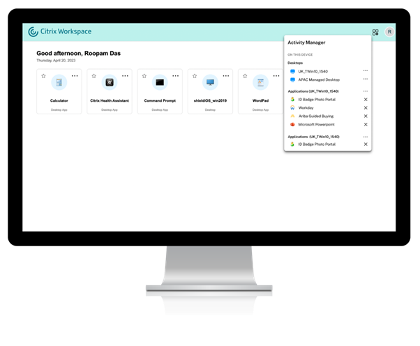 Citrix Workspace UI Activity Manager V2