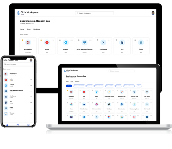 Citrix Workspace UI Streamlined View