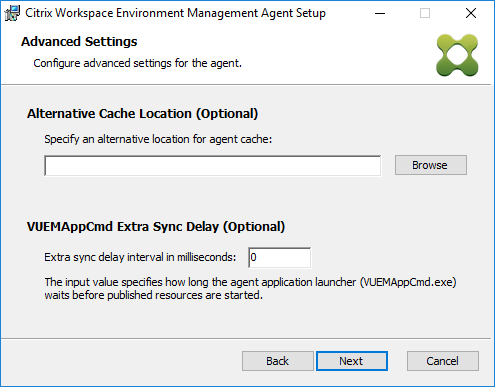 Specify The Path Of A PVS Write Cache Disk During Installation As Shown In The WEM Management Console