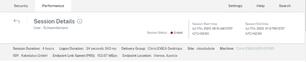 1. Session Descriptors Section Which Provides A Summary Of The Session Details.
