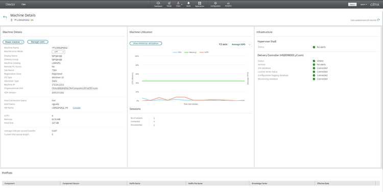 1. Machine Details Page On Prem