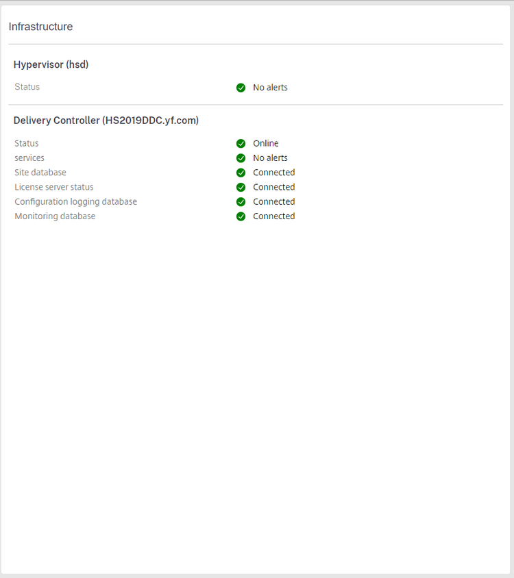 4. Infrastructure Panel