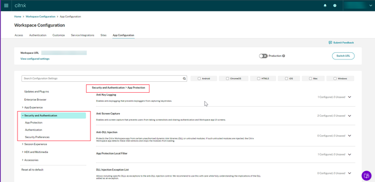 1 The Screenshot Below Showcases Authentication Options In Global App Configuration Service