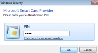 Enter Certificate PIN code