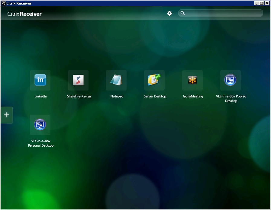 StoreFront via Citrix Receiver