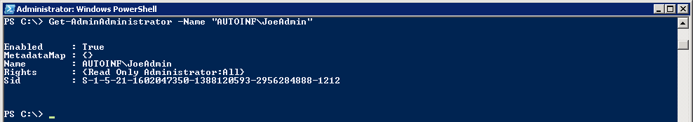Get-AdminAdministrator_AUTOINF-JoeAdmin
