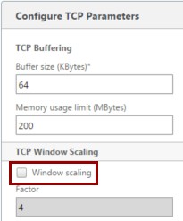 Configure TCP Parameters