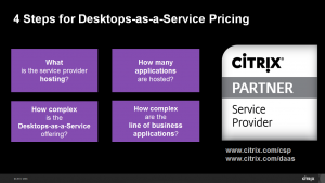How do service providers price Desktops-as-a-Service DaaS?