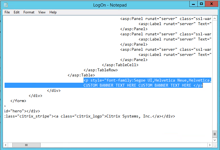 How To Add A Custom Banner To The Logon Page Of Storefront 2 X