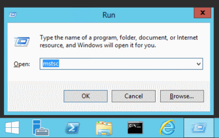 Open Windows RDP