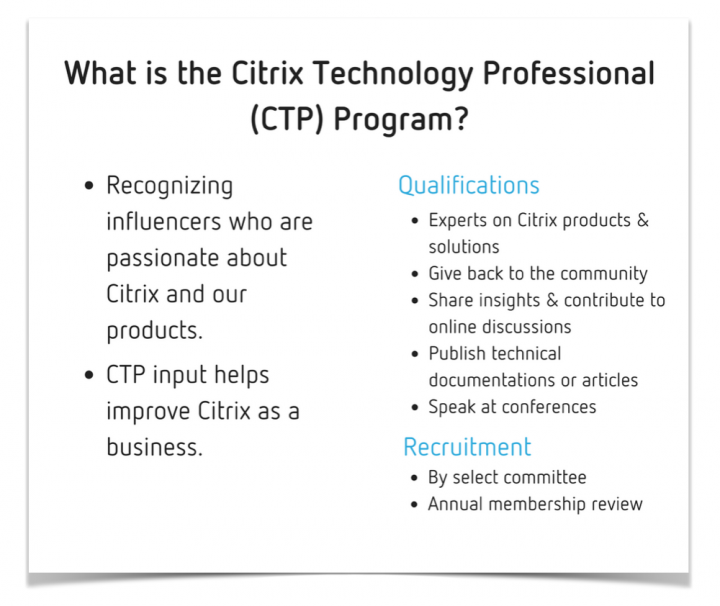 CTP qualifications