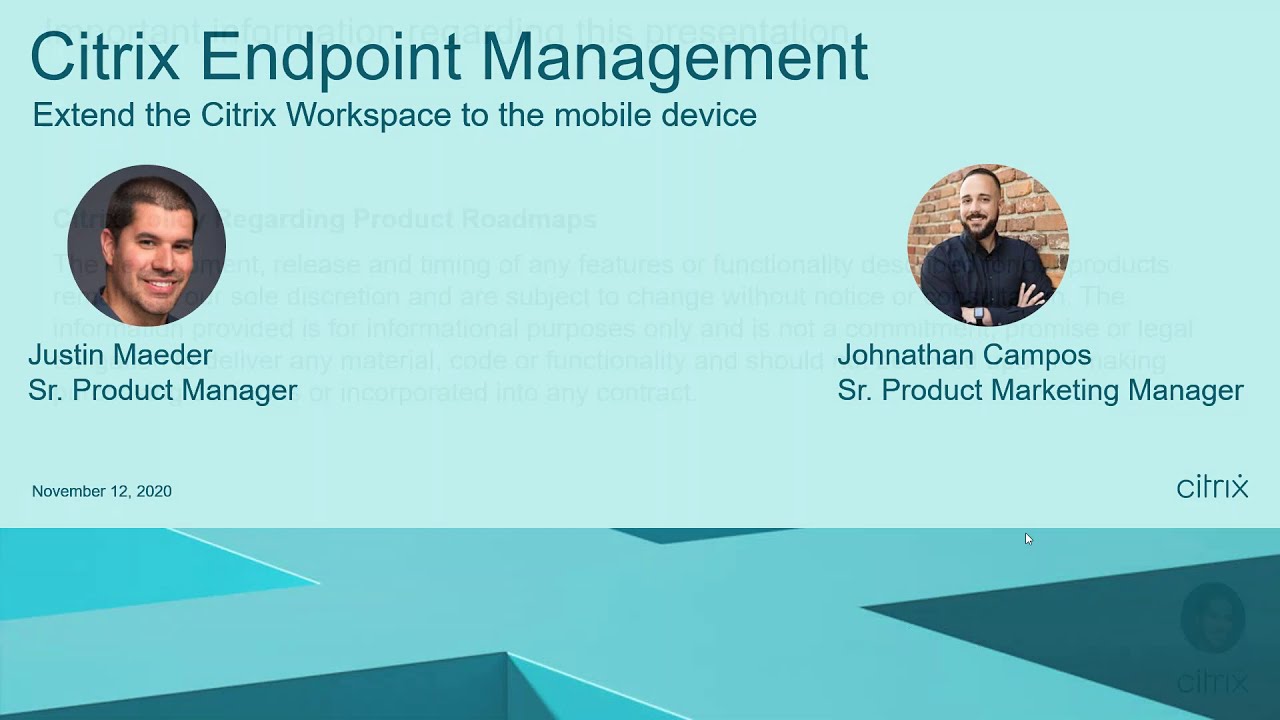 What's new and next for Citrix Endpoint Management - November 2020