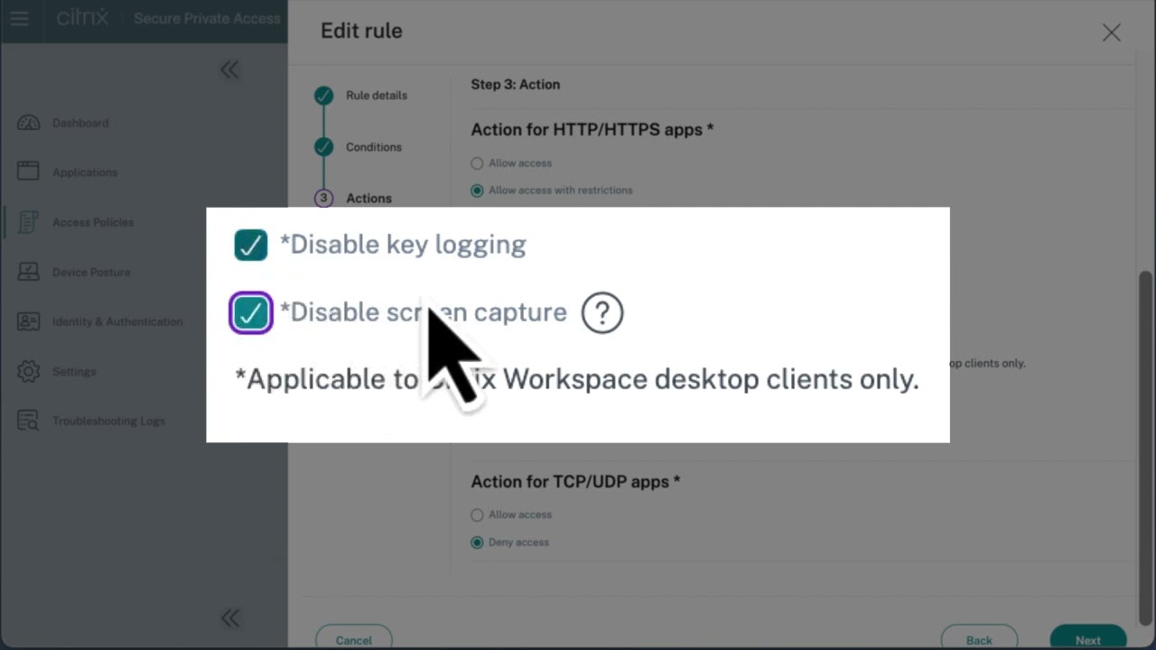 Prevent hijacking of user credentials with Citrix SPA