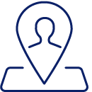 Map pin with user avatar icon